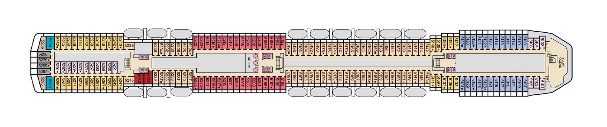 Deck 5 - Upper plan